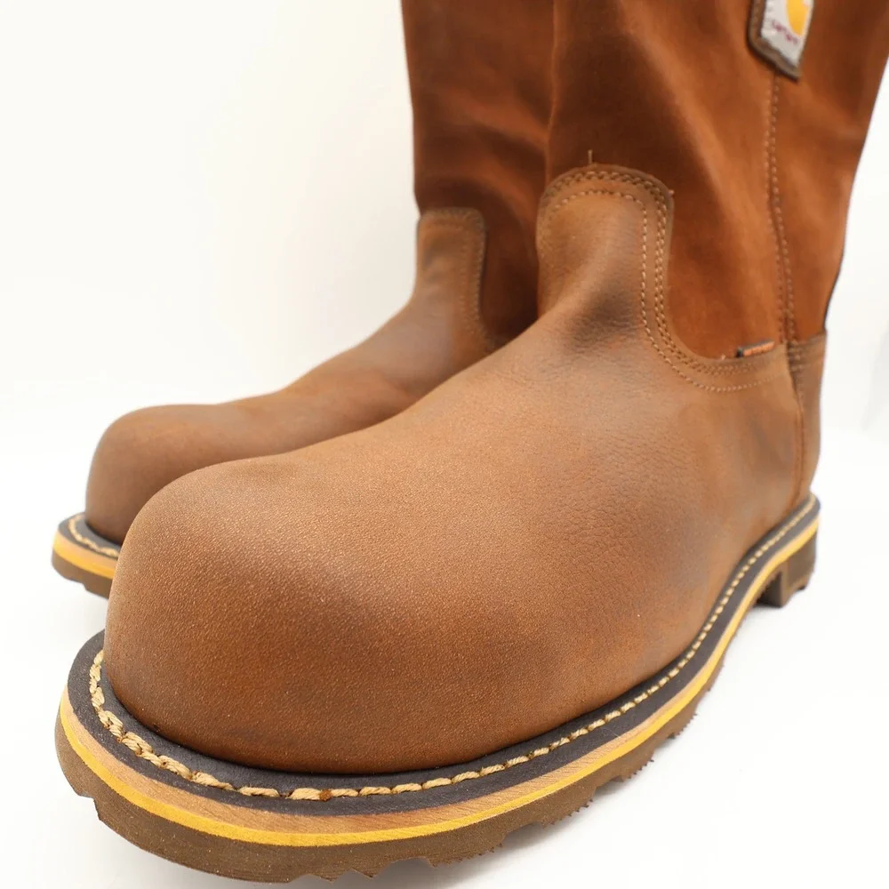 Carhartt Modern Work Boots Mens 12 M Brown Leather Safety Composite Toe NWT
